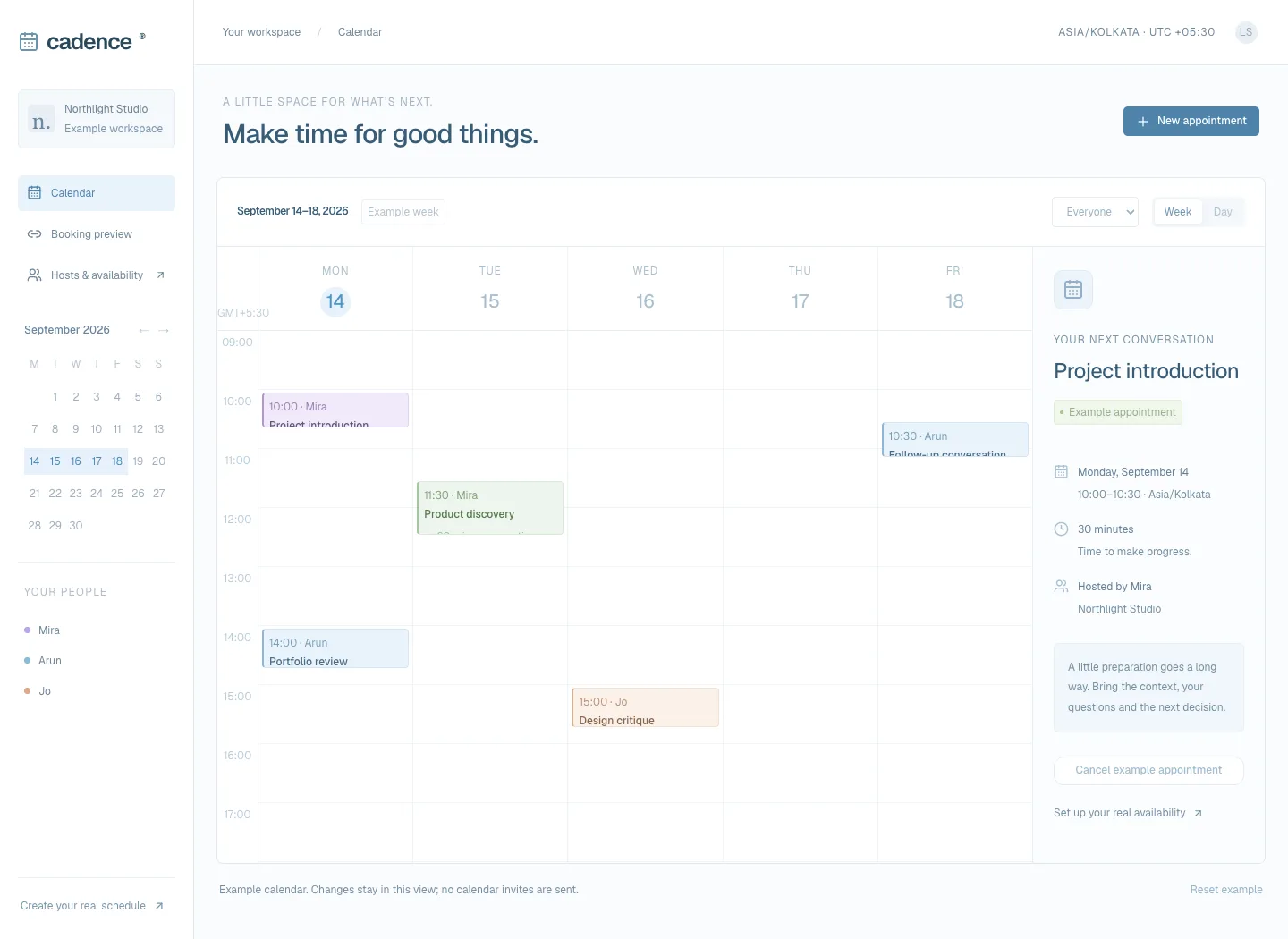 Cadence: application interface
