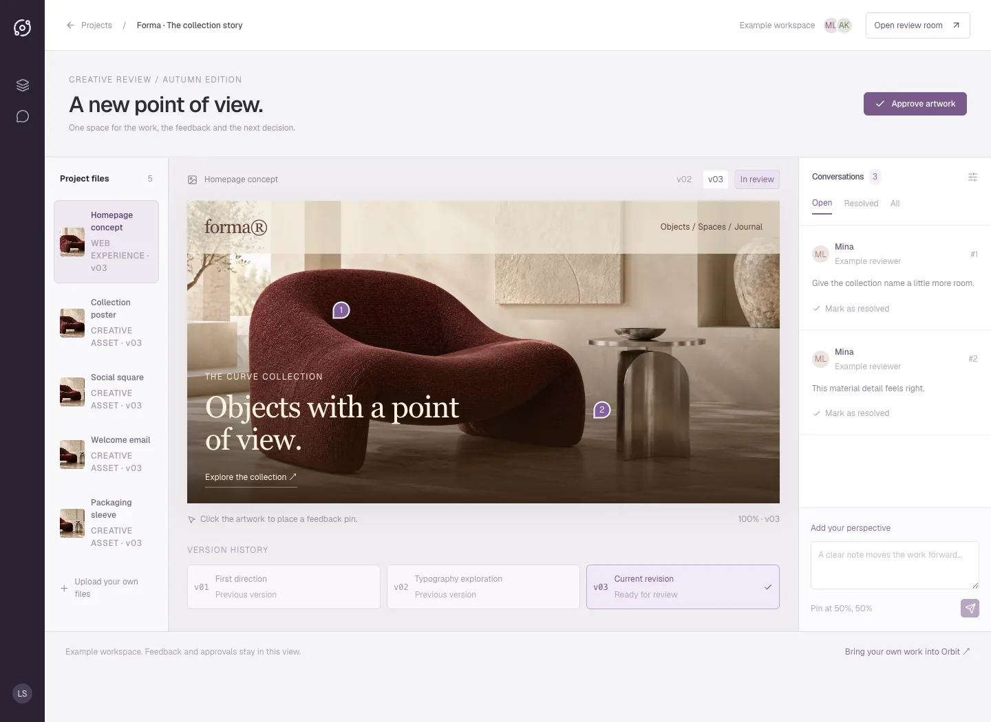 Orbit: application interface